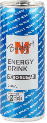 M Budget Energy Drink Zero Sugar Migros Migipedia