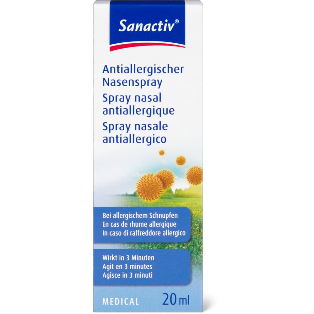 Sanactiv Medical Spray Nasal Antiallergique En Cas De Rhume