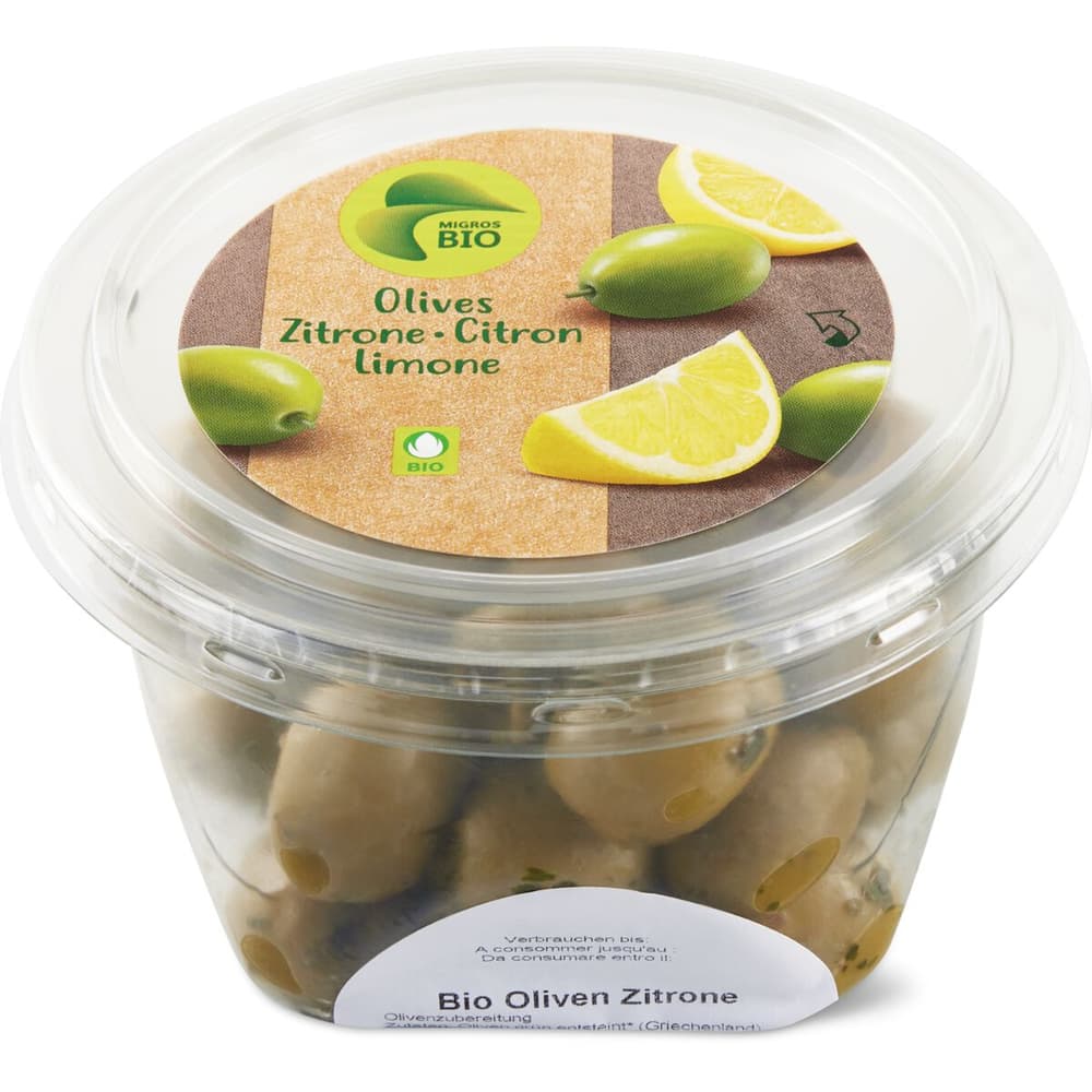 Migros Bio Olives With Lemon Pitted Migros