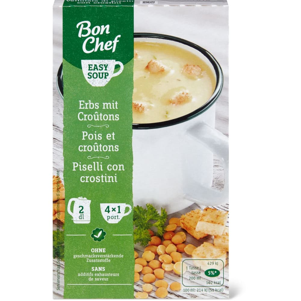 Bon Chef Easy Soup Piselli Con Crostini Migros