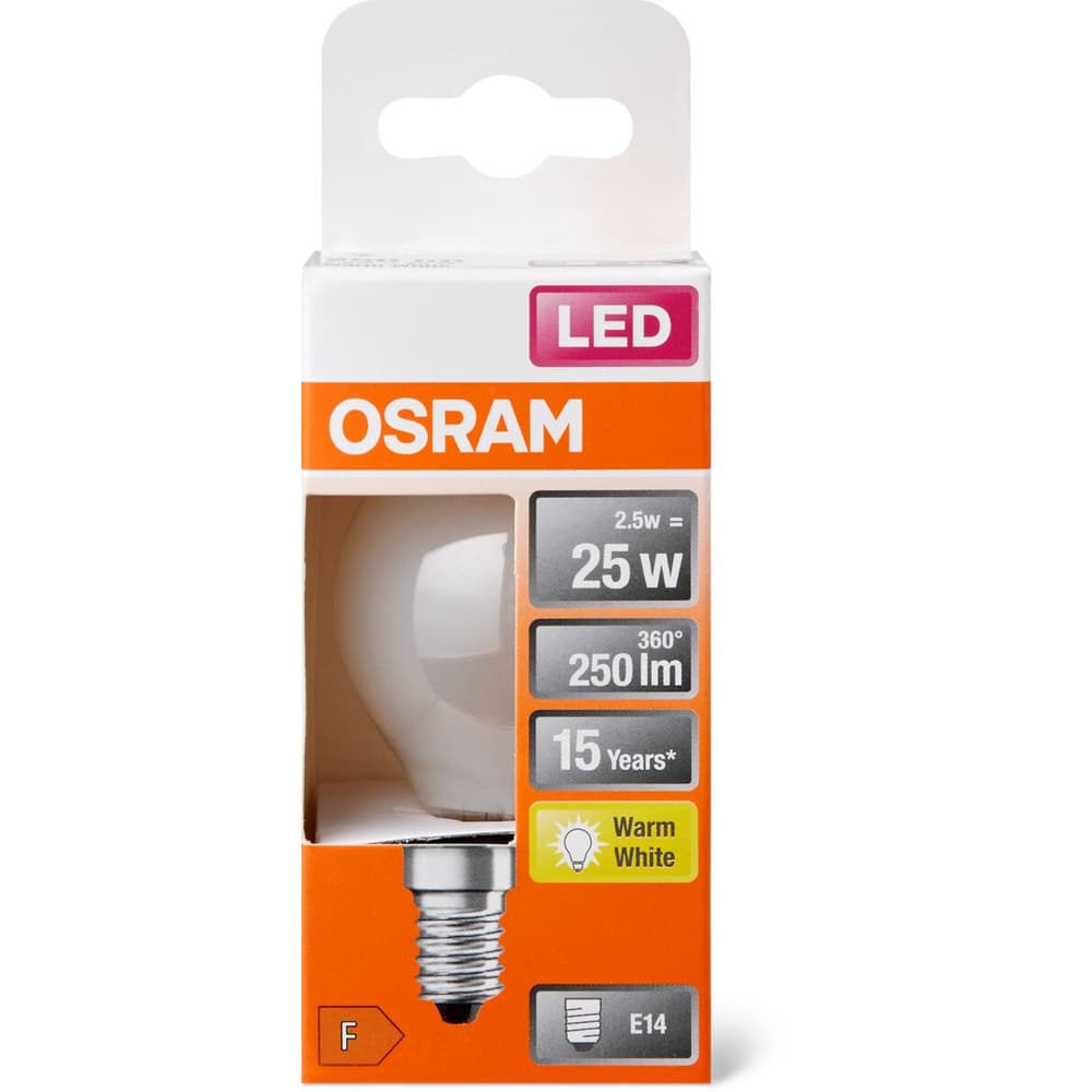 Osram Led Glühlampen STAR CL P25 MATT E14 25W Migros