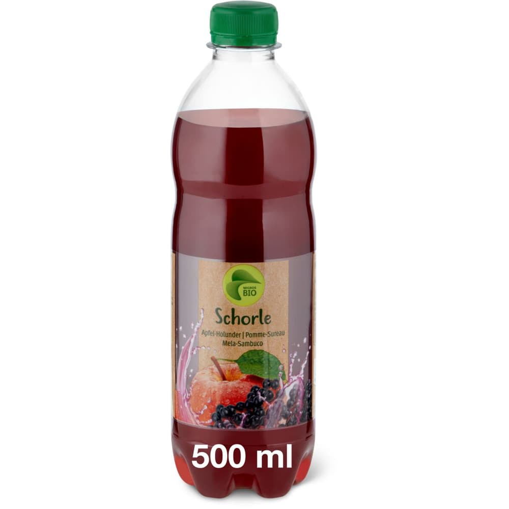 Migros Bio Schorle Eau minérale gazeuse avec jus de fruits Pomme