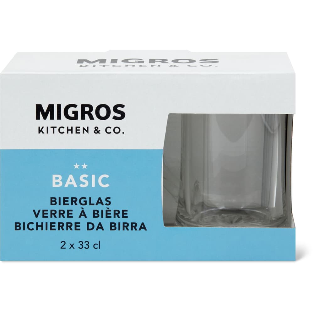 Kaufen MIGROS KITCHEN CO Basic Bierglas Mit Henkel 2er Pack 33cl