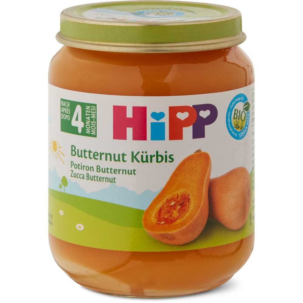 HiPP Bio Gläschen Butternut Kürbis Ab 4 Monaten Migros