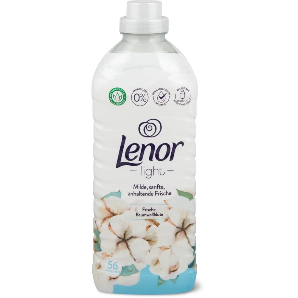 Lenor Fabric Softener Wash Cycles Fresh Cotton Blossom Migros