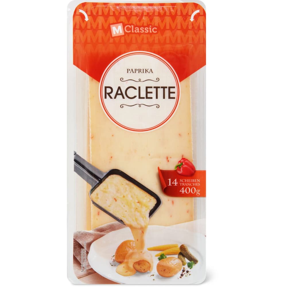 M Classic Raclette Paprika Scheiben Migros