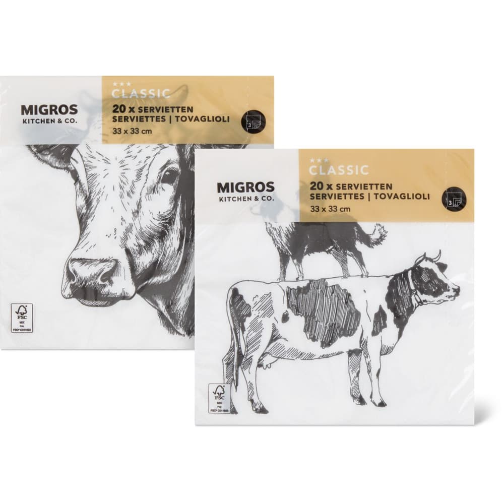 Papier Servietten 20St Migros