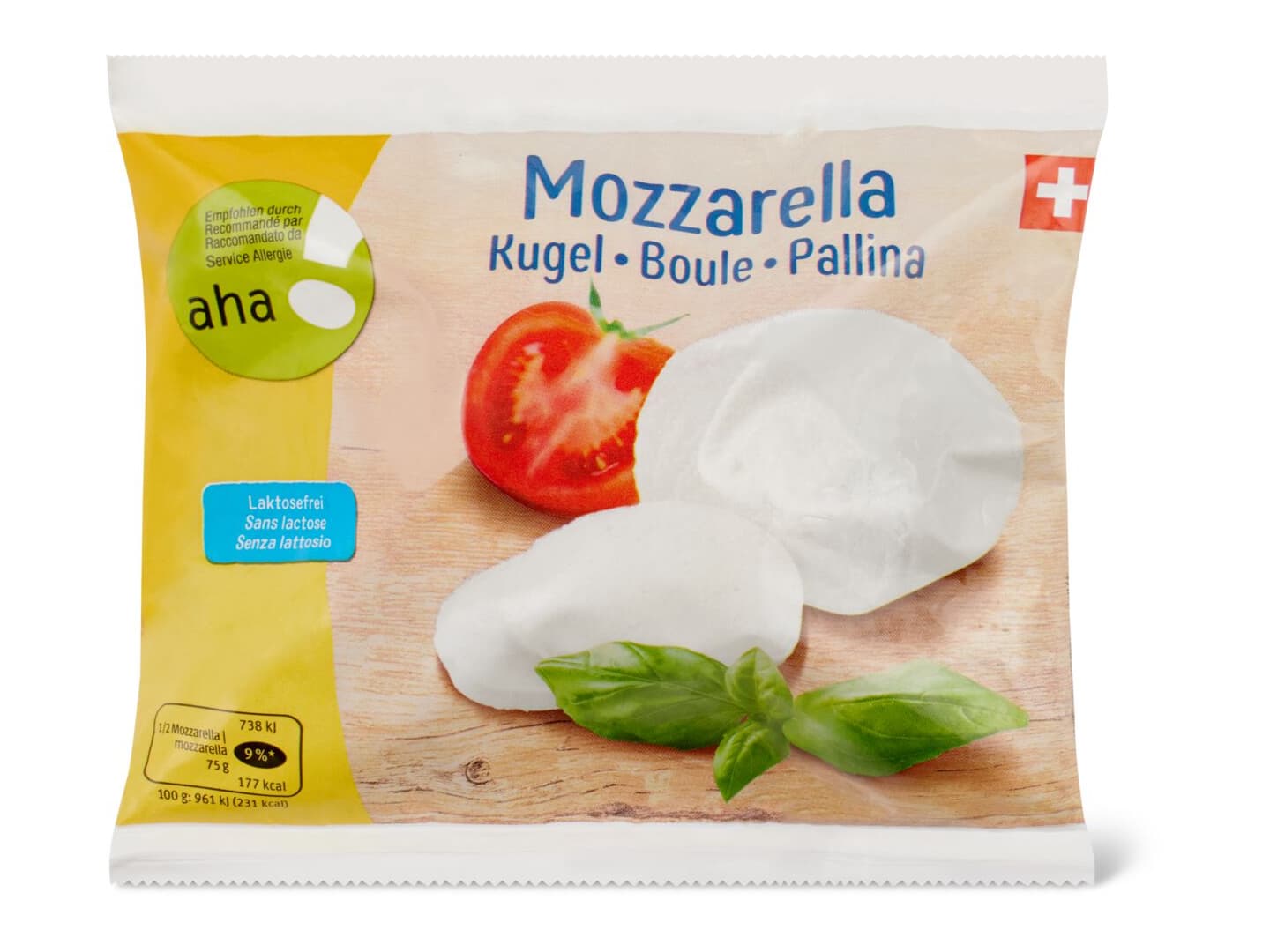 Aha Mozzarella Sans Lactose Migros