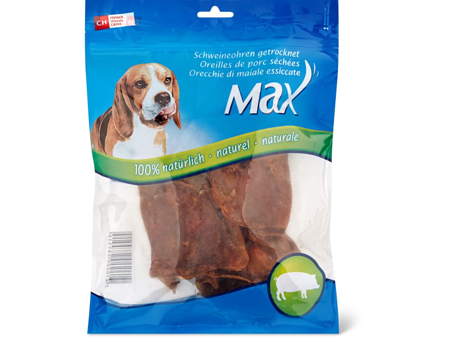 Max Snacks für Hunde Schweineohren Migros