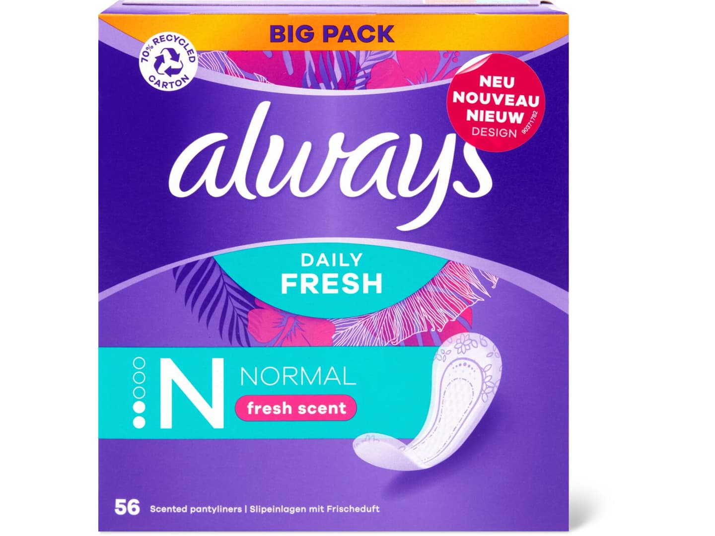 Achat Always Daily Fresh Protège slips Normal parfum frais Migros