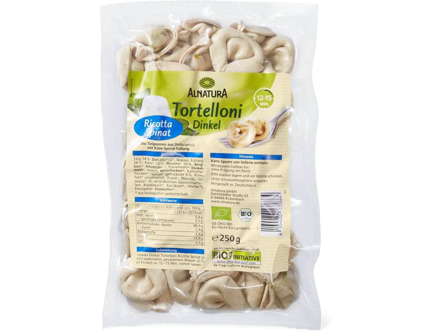 Acquista Alnatura Bio Tortelloni Di Farro Au Ricotta Migros