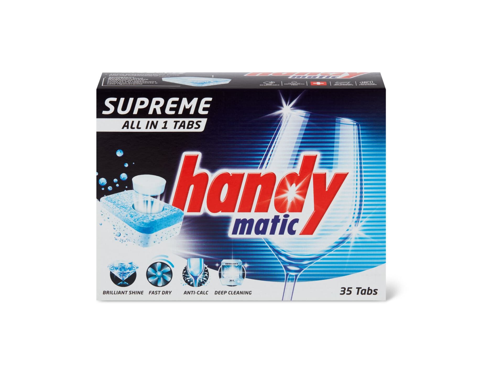 Handymatic Supreme Pastilles Pour Lave Vaisselle All In 1 Classic