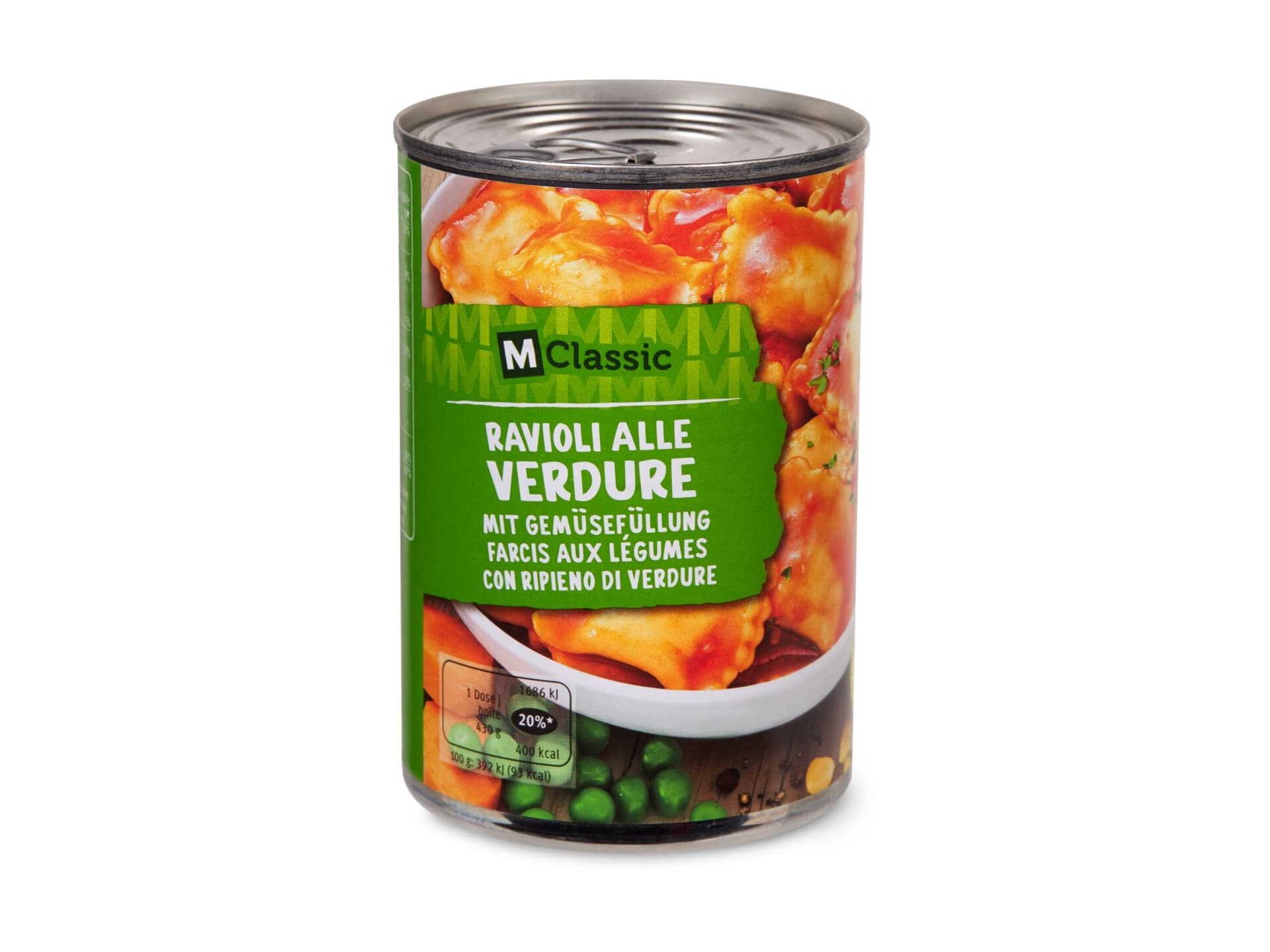 Achat M Classic Ravioli aux œufs farcis aux légumes Migros