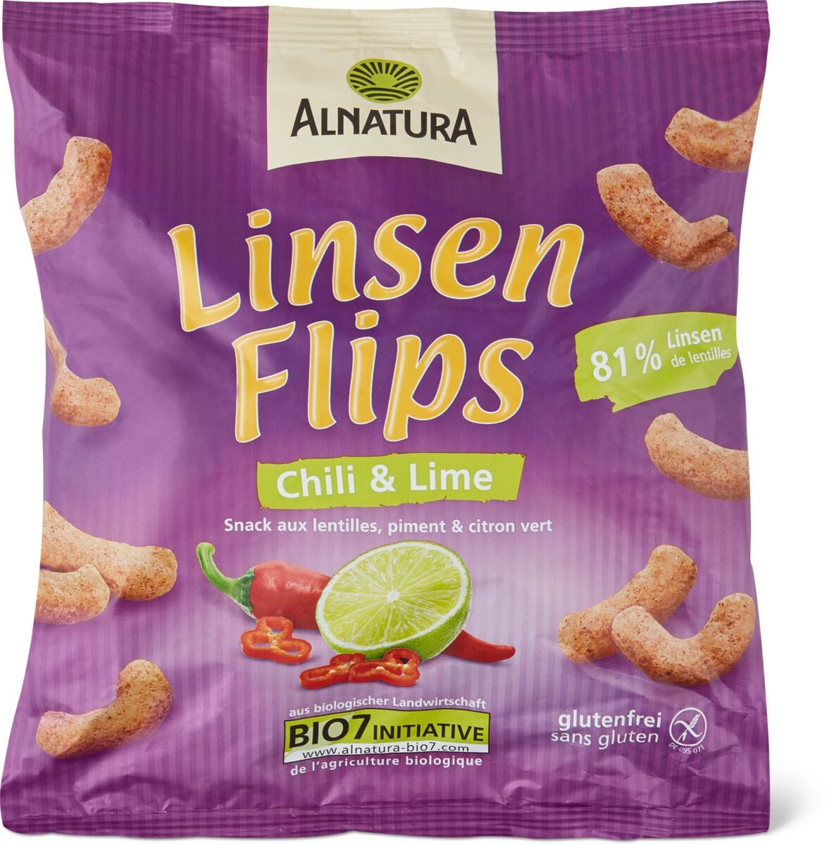 Alnatura Lnsenflips Chili Lime Migros Alnatura