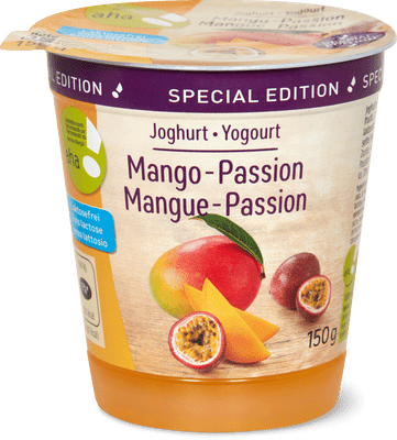 Joghurt laktosefrei Mango-Passion aha!