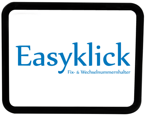 Support de plaque d'immatriculation EASYKLICK