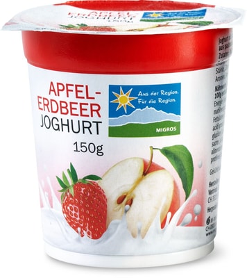Joghurt Apfel Erdbeere