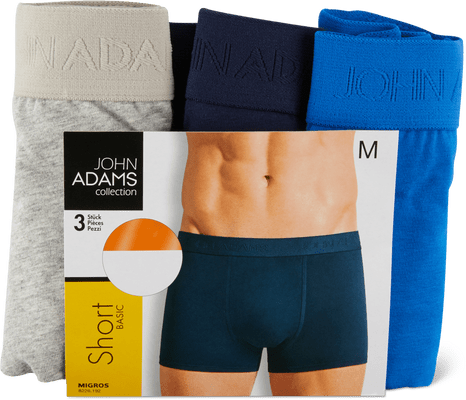 John Adams Herrenshort im 3er-Pack