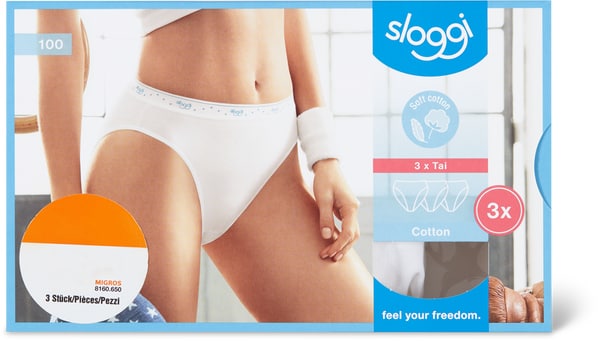 Slip da donna Sloggi 100 Tai in conf. da 3