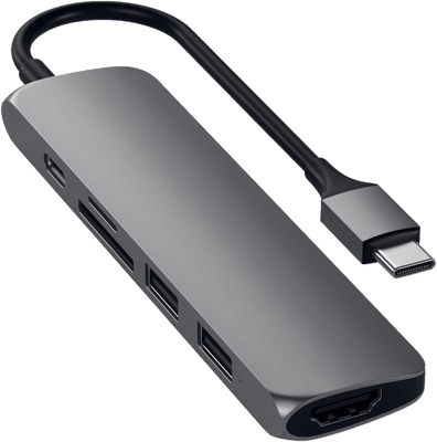 Satechi USB-C Slim Aluminium V2 Hub USB + station d'accueil
