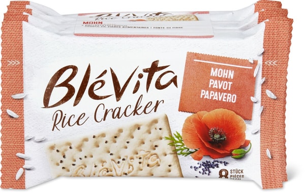 Blévita Rice Cracker Mohn
