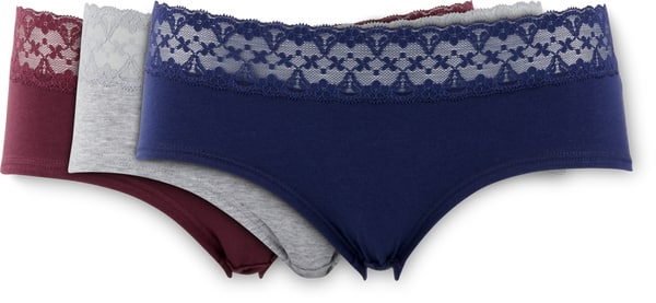 Slip a vita bassa, mini, midi o alla brasiliana da donna Ellen Amber in conf. da 3