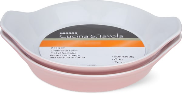 Plats réfractaires Cucina & Tavola, Ø 20,5 cm, en lot de 2