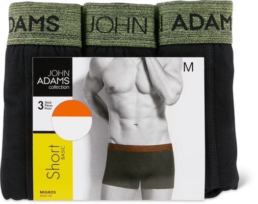 Boxer aderenti da uomo John Adams in conf. da 3