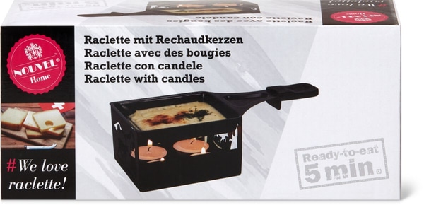 Nouvel Raclette mit Rechaudkerzen