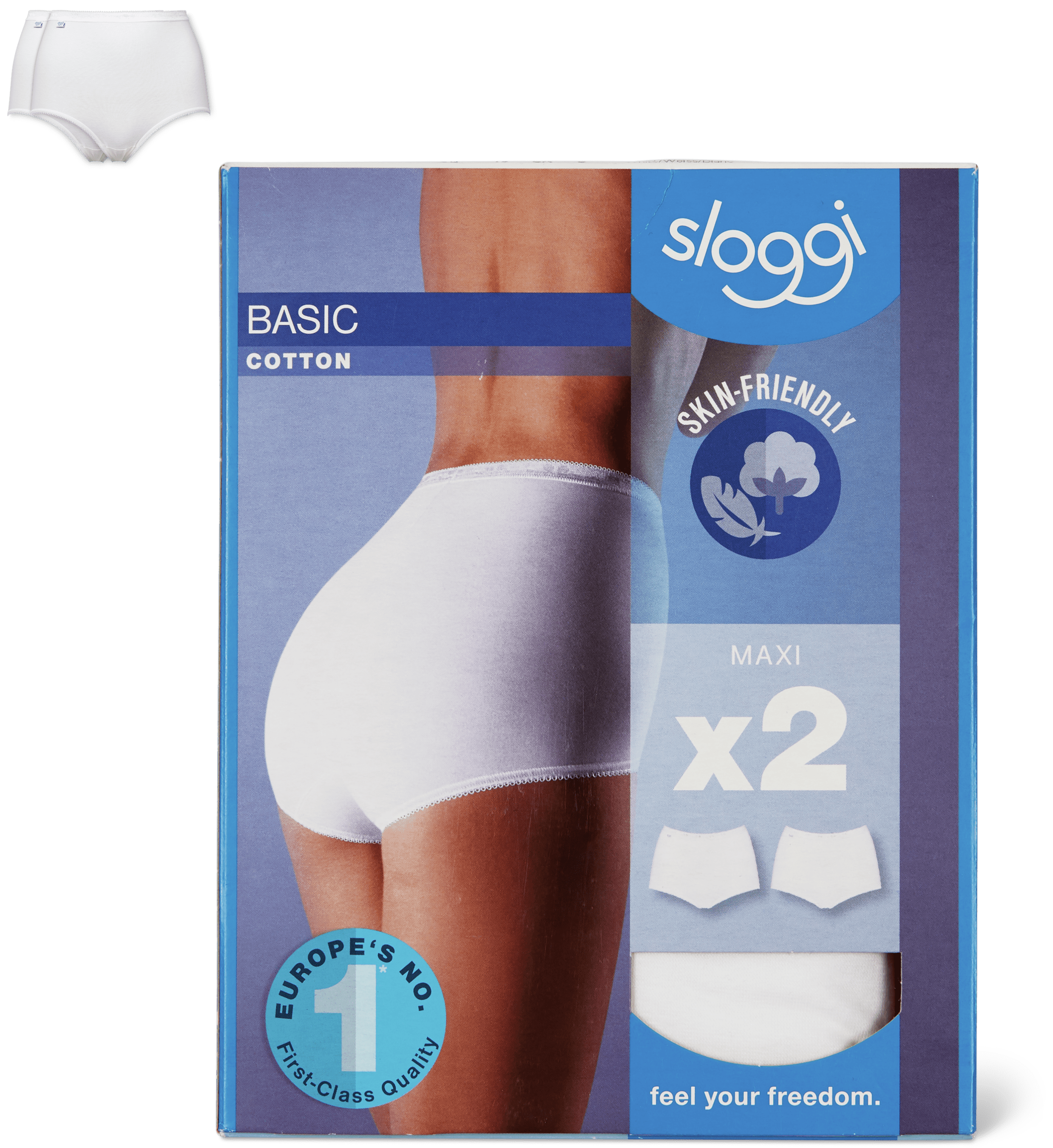 Slip Midi Basic + (confezione Da 3+1 Gratuito) Sloggi | La - Foto 3