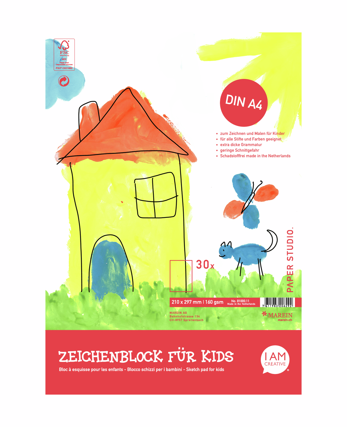 Bloc Dessin Et Croquis Basic I Love Art - Edition Spéiale 25 Ans