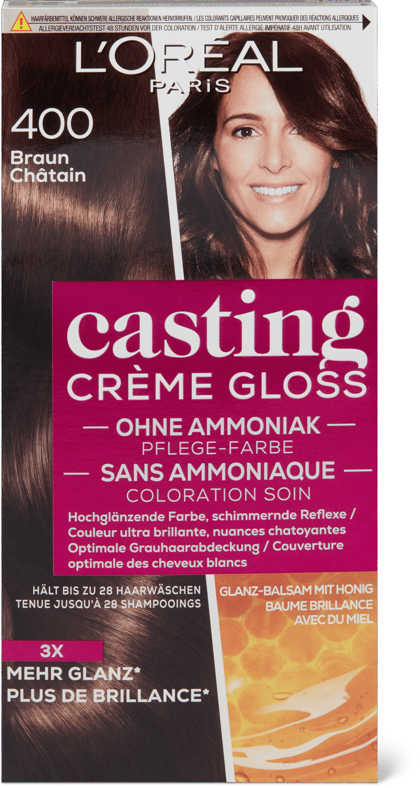 Coloration Crème L'Oréal Casting Gloss - Châtain Craquant - Boîte Neuve