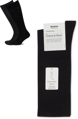 Herren Kniesocken Cotton & Wool