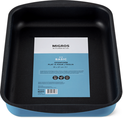 Migros Kitchen & Co. Pirofila  35 x 27 cm, blu, menta