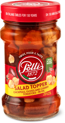 Polli Salad Topper pois chiches, olives et tomates