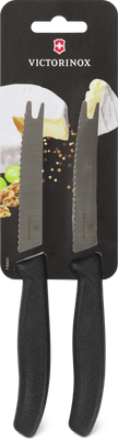 Victorinox Käse- und Wurstmesser schwarz, silbrig, Klinge: 11 cm