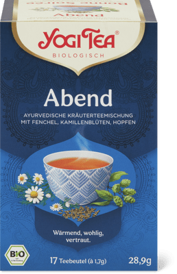 Yogi Tea Bio Infuso serale alle erbe Finocchio, fiori di camomilla e luppolo
