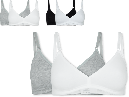 Ladies Cotton duo bra wireless non padded