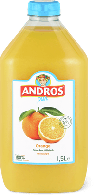 Andros Orangensaft ohne Fruchtfleisch