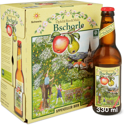 Appenzeller Bier Bschorle Pommes, poires et malt