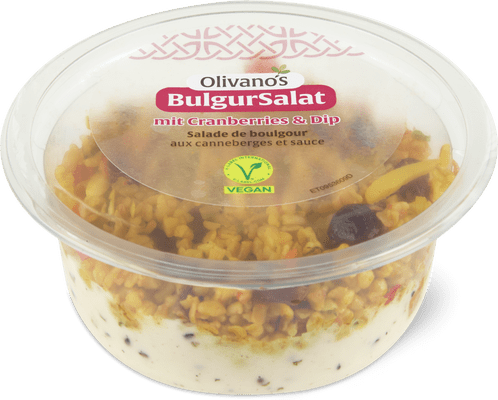 Olivano's Bulgur Salat mit Cranberries & Dip