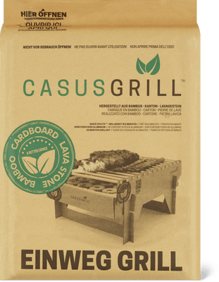 CasusGrill Gril à usage unique Casus 31,5 x 24 x 11,5 cm