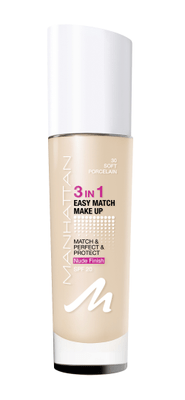 Manhattan 3 In 1 Easy Match Make-up 30 Soft Porcelain