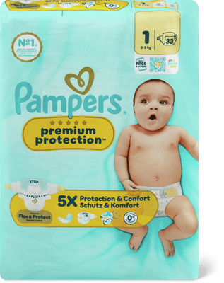 Pampers Premium Protection Pannolini Tg.1, 2-5 kg