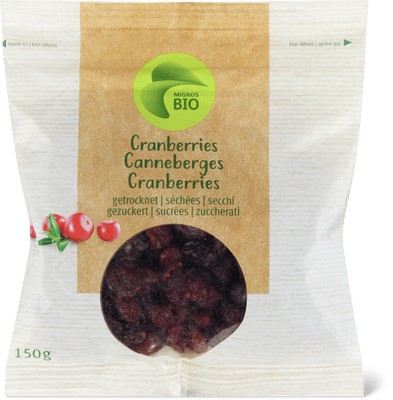 Bio Cranberries getrocknet und gezuckert
