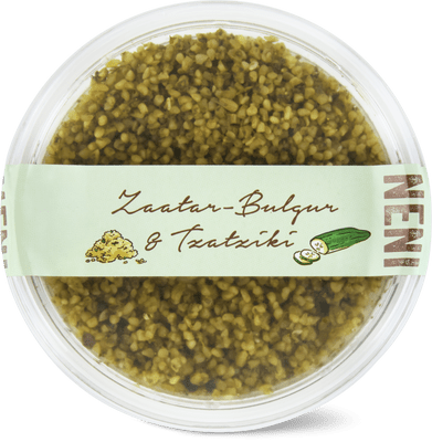 Neni Zaatar-bulgur & tzatziki salad