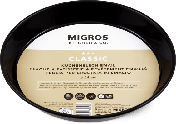 Kuchenblech Email Ø24 cm