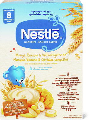 Nestlé Mango Banane & Volkorrngetreide Milchbrei nach 8 Monaten