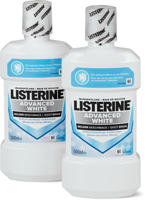Listerine Mundspülung Advanced White milder Geschmack