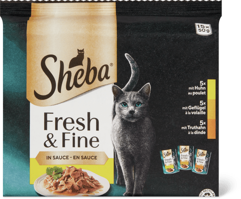 Sheba Fresh & Fine In Sauce With Chicken, Poultry, Turkey